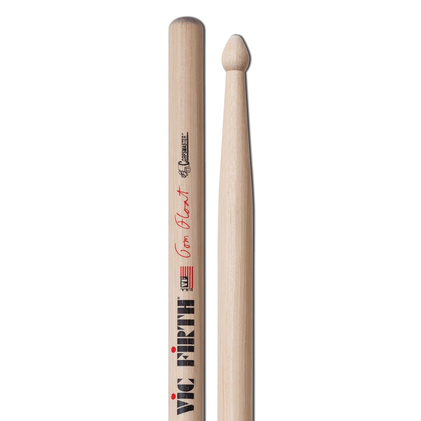 Corpsmaster Signature Snare -- Tom Float Drumsticks