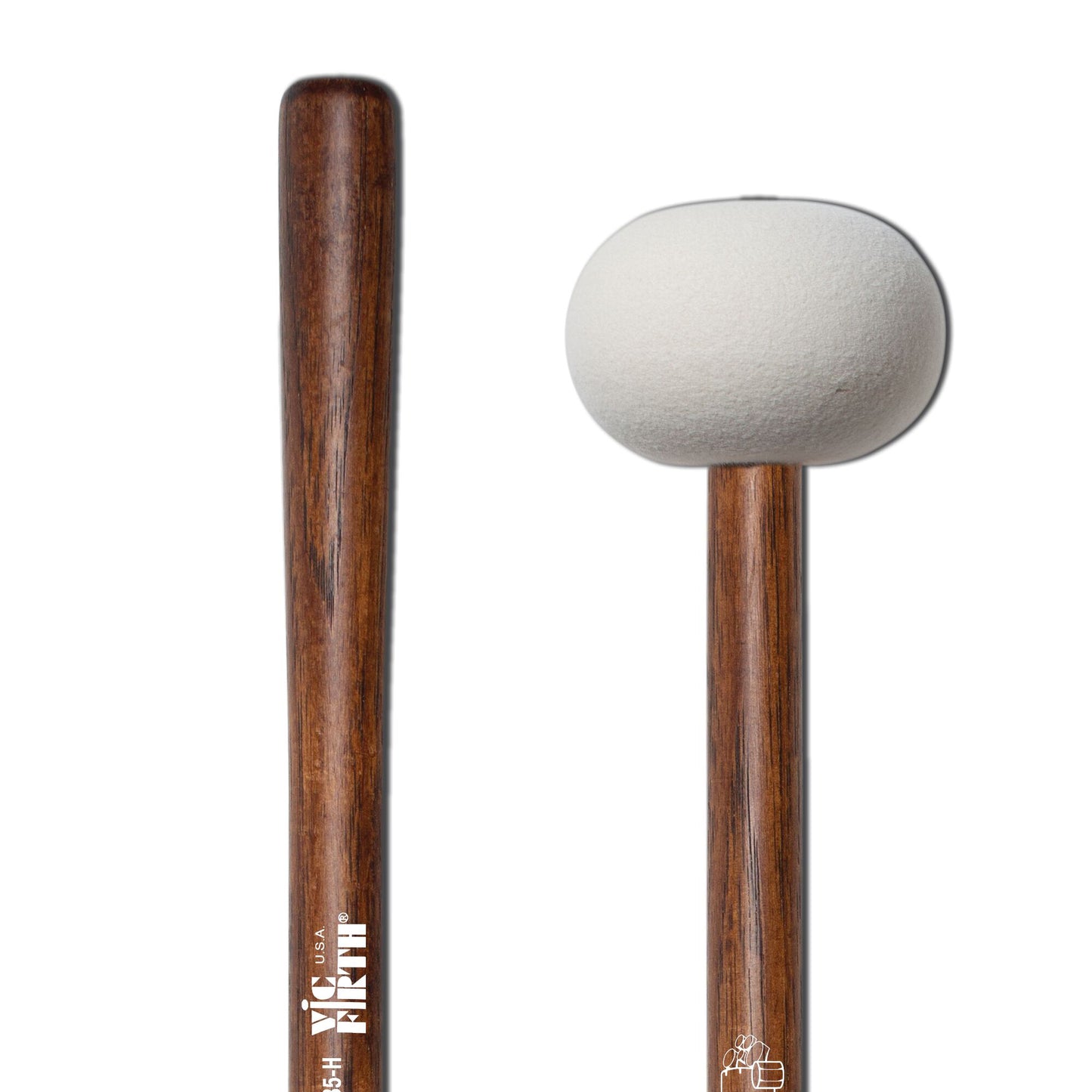 MB5H - Corpsmaster Marching Bass - XX Large Head, Hard Mallets