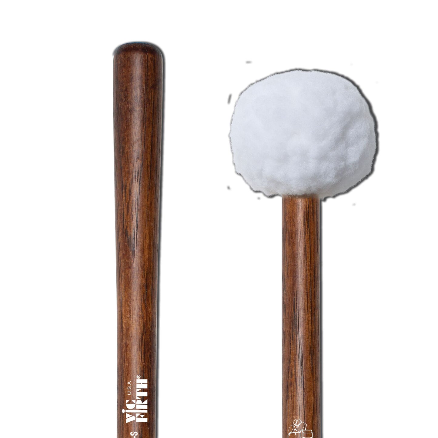 MB1S - Corpsmaster Marching Bass - Small Head, Soft Mallets