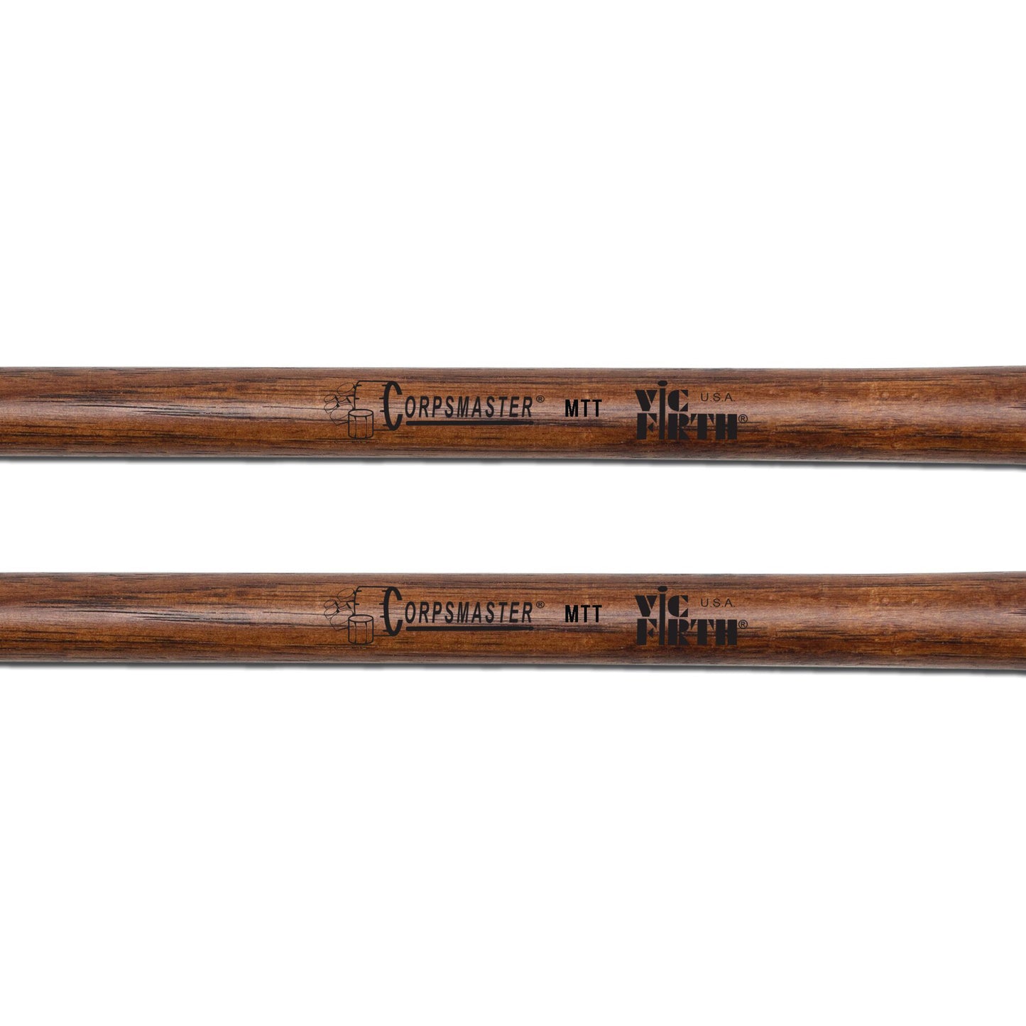 MTT - Corpsmaster Multi-Tenor - Extra Hard, Tapered Hickory Shaft Mallets