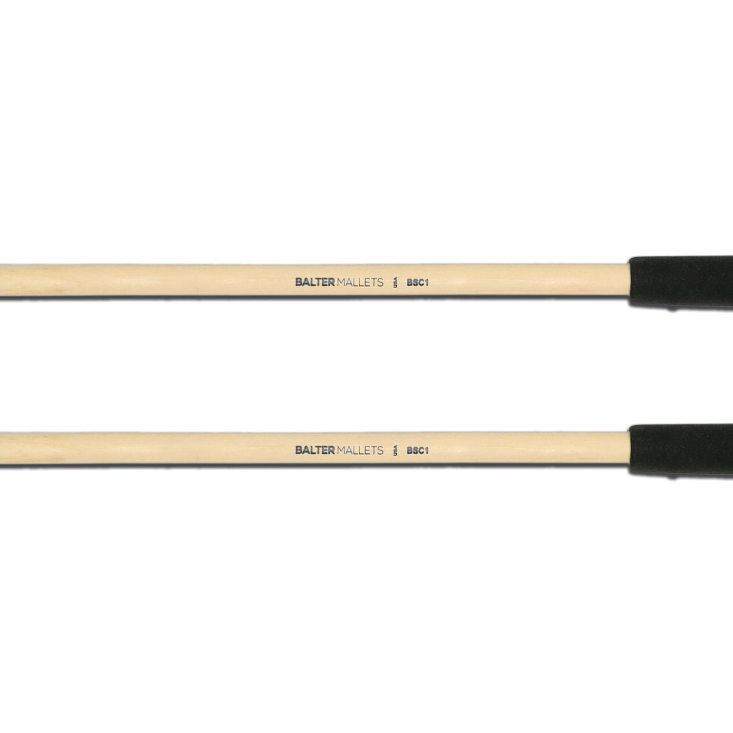 BSC1 -- Medium Hard, Black Yarn Mallets Cymbal Mallets